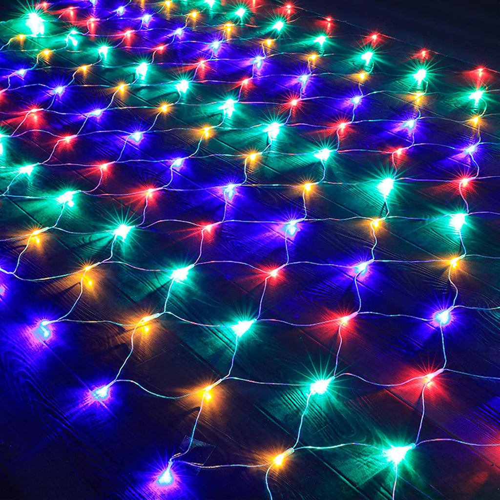Christmas Net Lights, 360 LED 12ft x 5ft Connectable Mesh Fairy String Lights,8 Modes Low Voltage Safe Adaptor