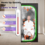 Steam Sauna Tent for Home with Transparent Door, Portable Indoor Sauna with Powerful Steam Heating