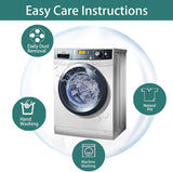 Burlap Linen Look Outdoor Curtain for Patio - 2 Panels Water - Image 6