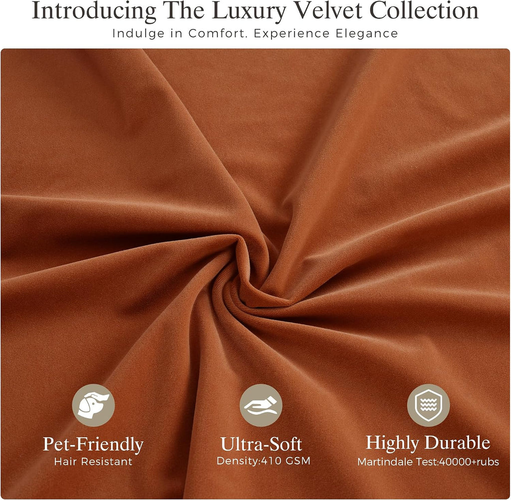 Oversized Velvet Accent Chair with Removable Covers, Extra Deep Seat & Wide Reading Chair with 2 Pillows , High Back