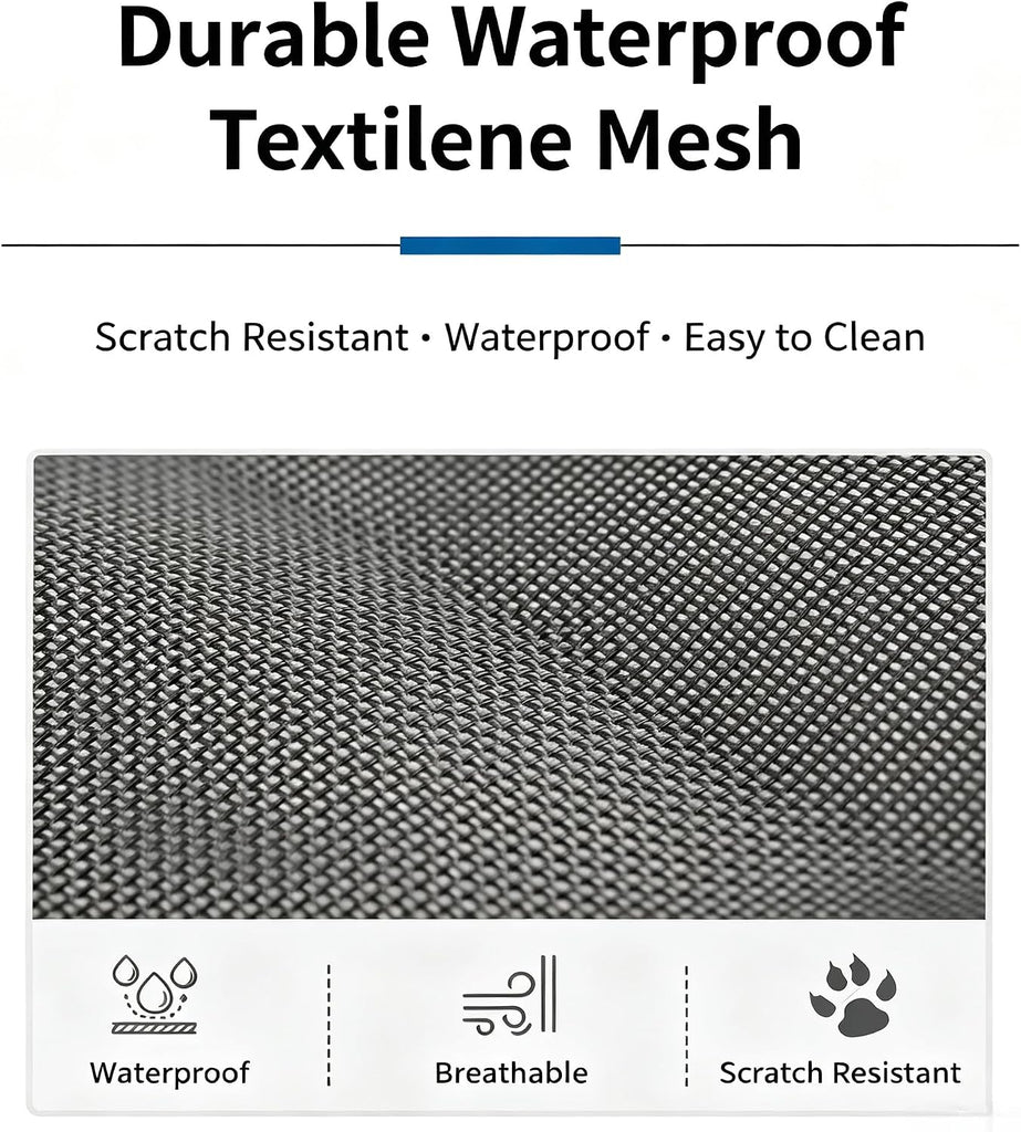 Foldable Cooling Elevated Cat Bed for Small Dogs Puppies & Kitties, 19x19 Inch, Breathable Mesh Raised Pet Cot