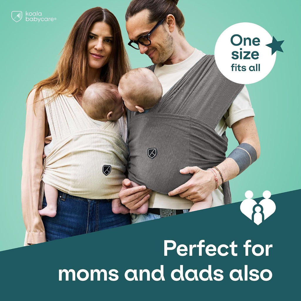 Carrier Wrap, Easy to Wear As a T-Shirt - Original Baby Carrier Newborn to Toddler - Sling One Size Fits All - Baby