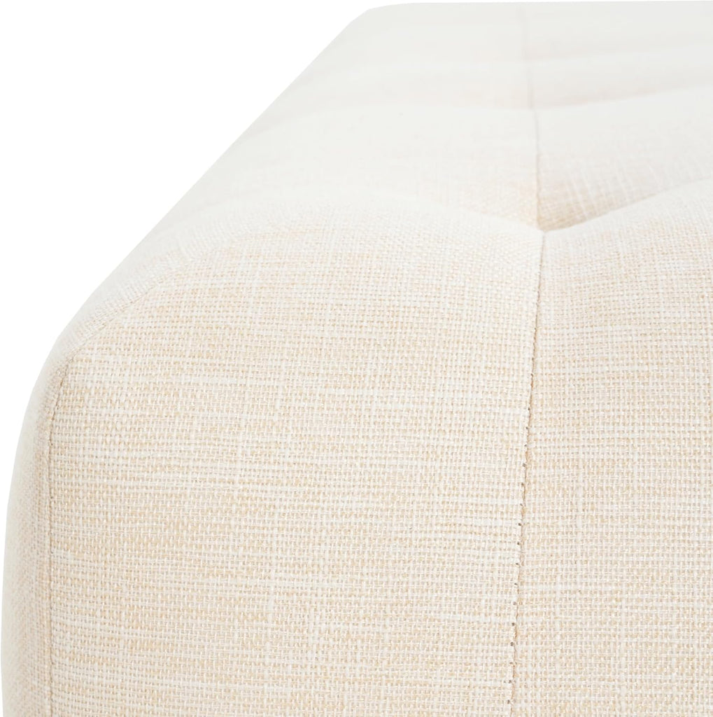 Yvone Modern Upholstered Ottoman Bench, Minimalist Wooden Entryway Bench, Living Room Sofa Extra Seat, Ottoman End of