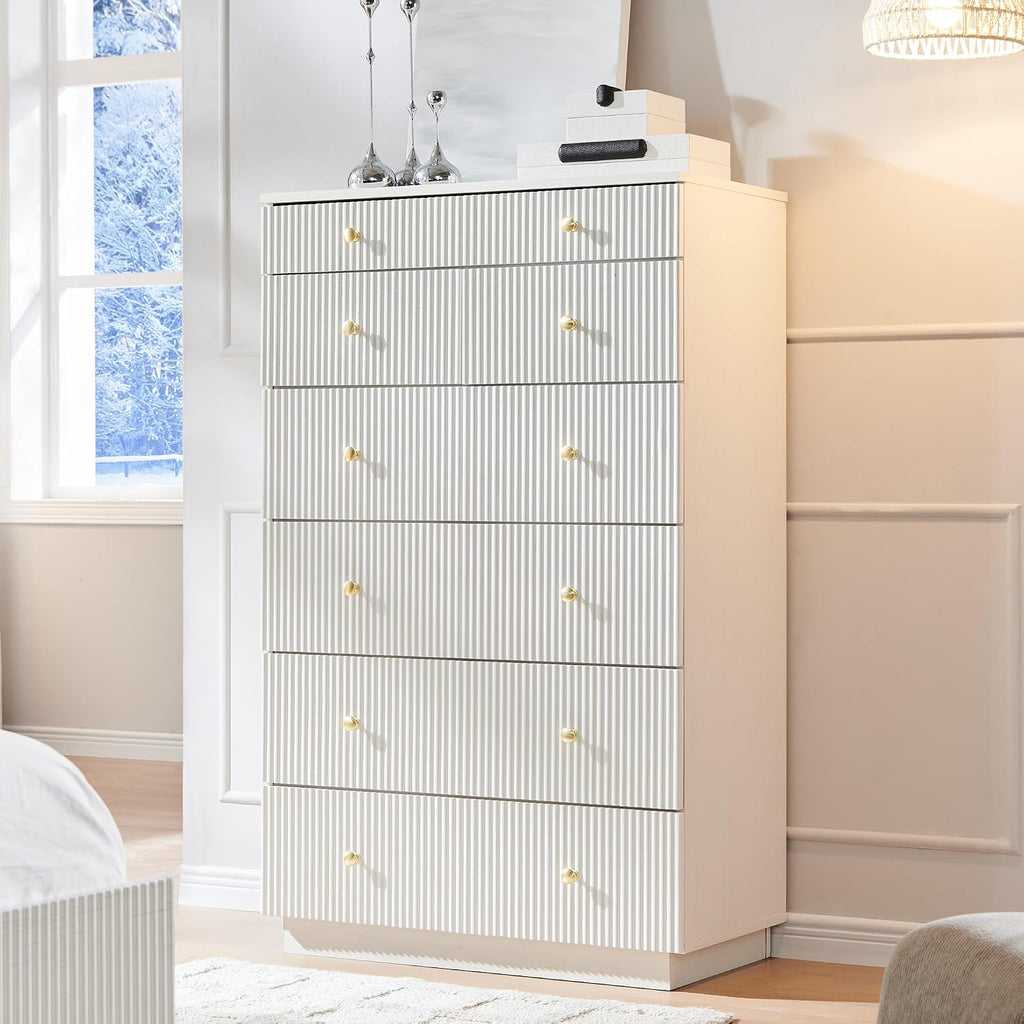Fluted 7 Drawers Dresser
