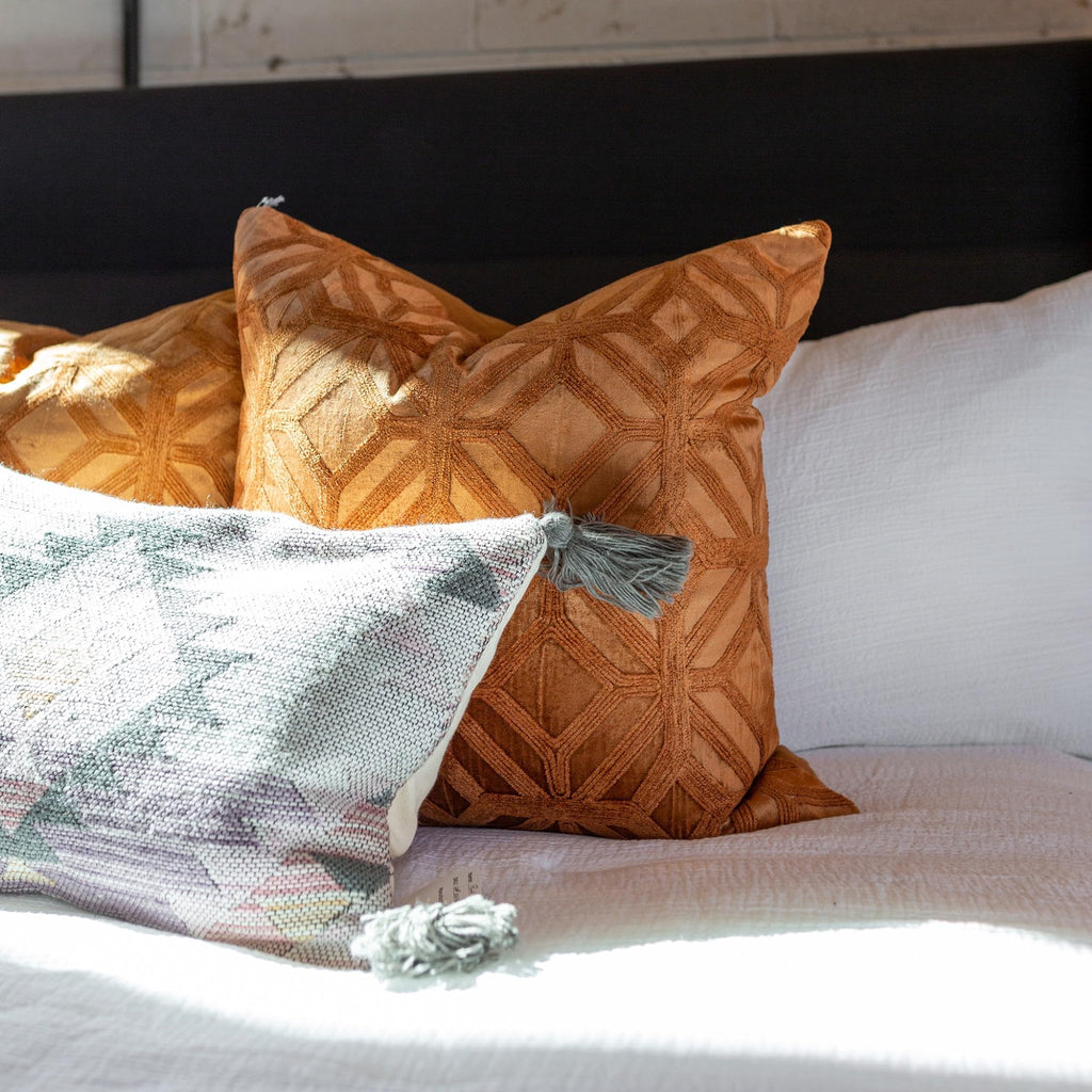 26x26 Feather Down Euro Pillow Inserts 100% Soft Cotton Cover, Set of 2
