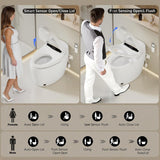 Smart Toilet with Warm Water Sprayer and Dryer