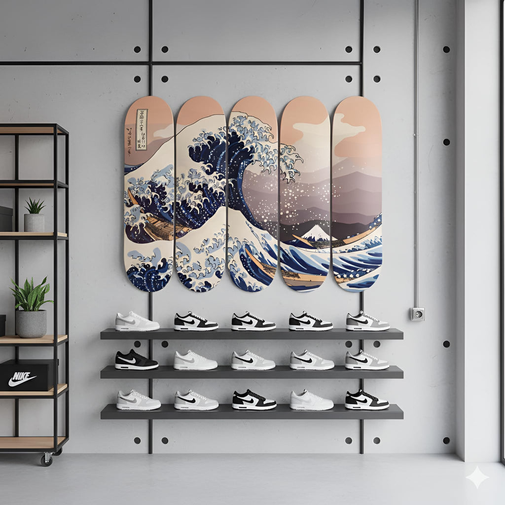 Art - Hokusai Great Wave Off Kanagawa Skateboard Deck Art