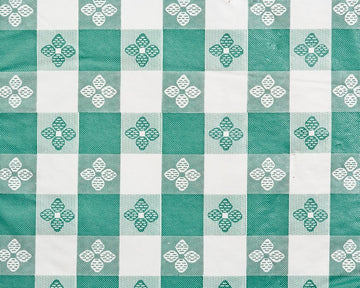 54 Inch Vinyl Tavern Check Fabric with Non Woven Flannel Back (Hunter)