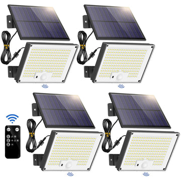 Solar Lights for Outside, Motion Sensor Outdoor Lights, 4 Pack