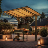 8' x 5' Grill Gazebo Outdoor Pergola for Patio, Freestanding - Image 6