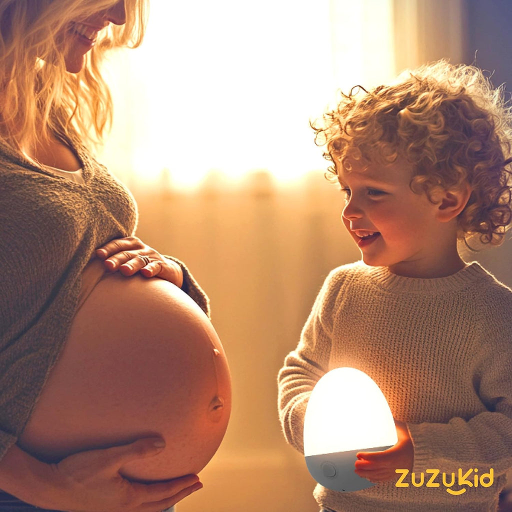 Touch Egg Night Light for Baby Nursery, Rechargeable Portable Kids Nightlight Lamp with 1-6H Feeding Timer, 3 Color