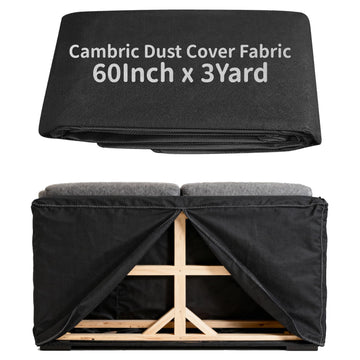 Upholstery Cambric Dust Cover Fabric, 60 Inch x 3 Yard, Replacement Material for Bottom of the Sofas, Chairs