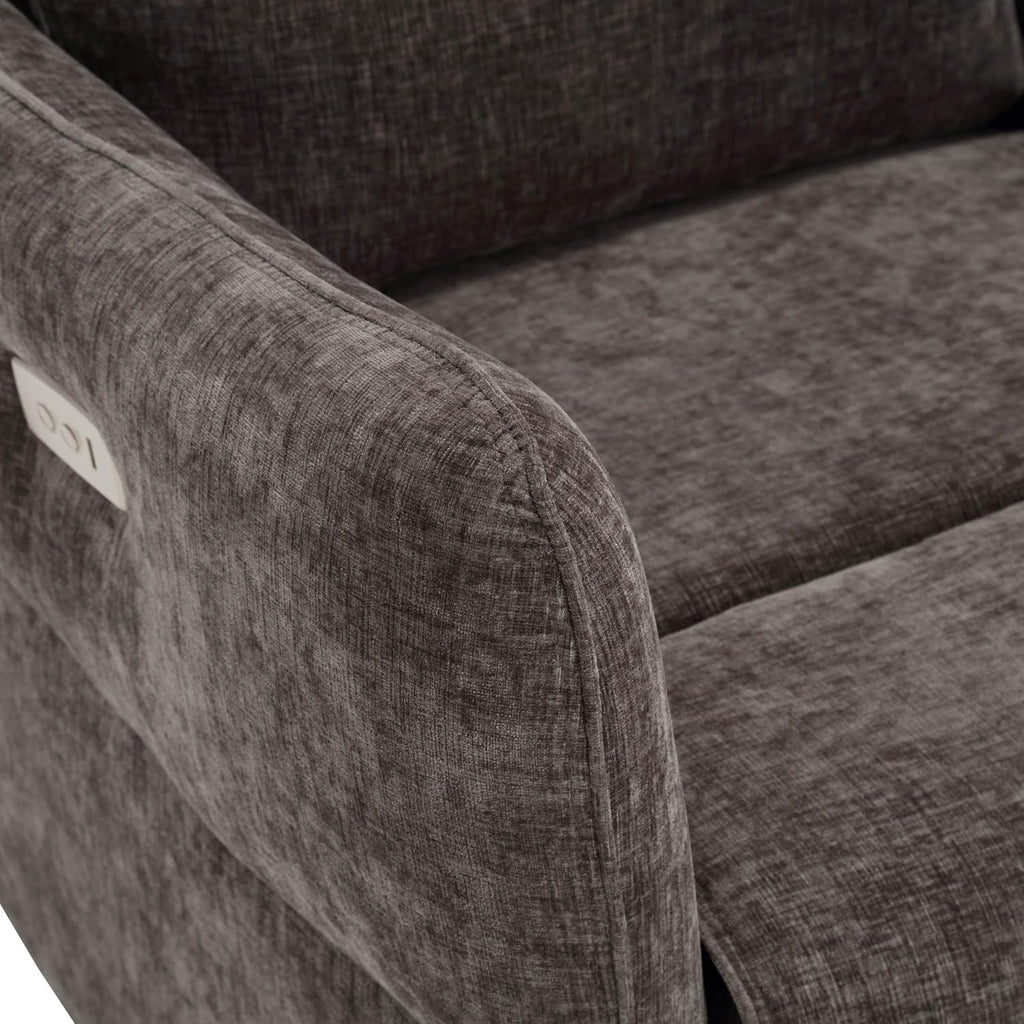 Power Recliner Chairs,270 Swivel Recliner Chair with Upholstered,Nursery Rocker Glider Recliner,Chenille Velvet in