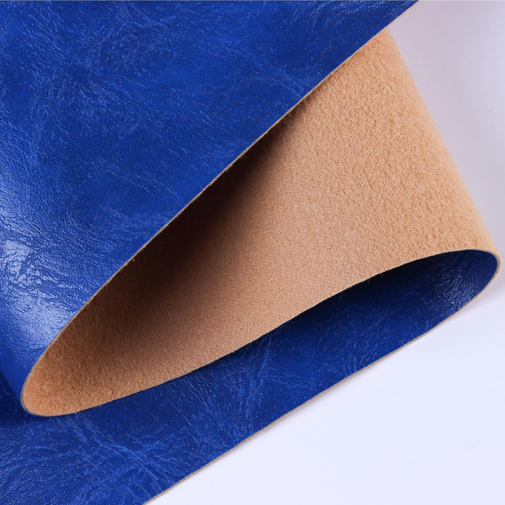 Faux Leather Sheets for Craft One Roll Soft Textured Surface Solid Leather Fabric Sheets 12" x 53" (30cm x 135cm)