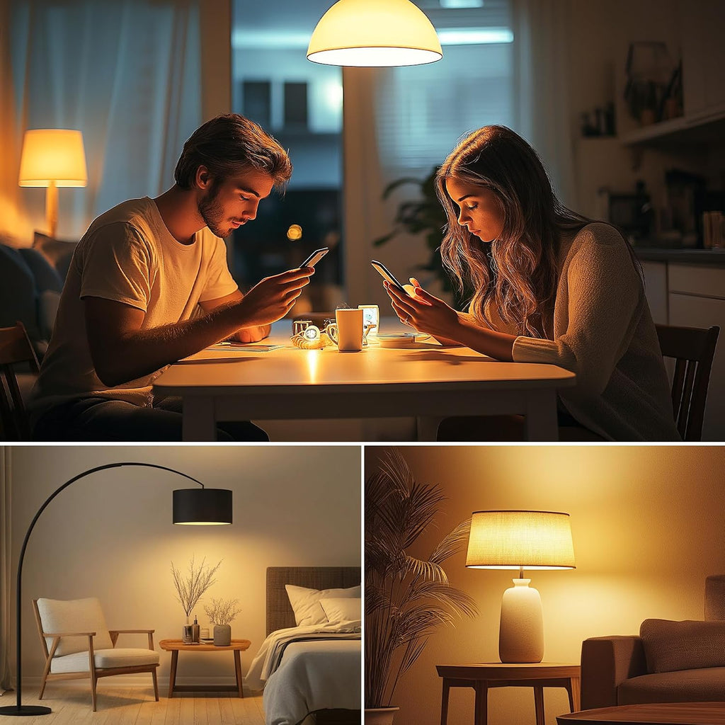 A19 LED Light Bulb, 60W Equivalent, 2700K Soft White Light Bulbs, 800 Lumens 8.5W Non-Dimmable LED Bulbs, E26
