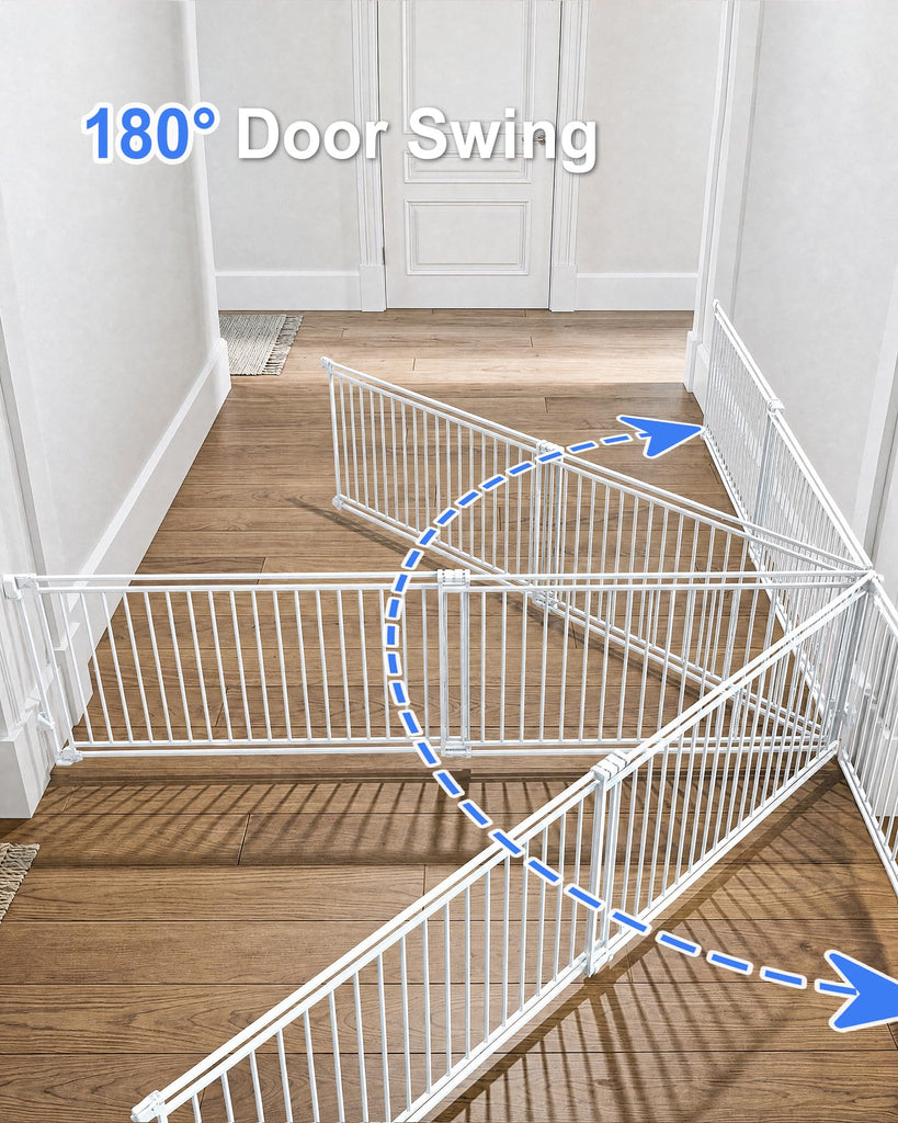 58-108" Extra Wide Baby Gate for Large Opening, Safety Extra Long Dog Gate