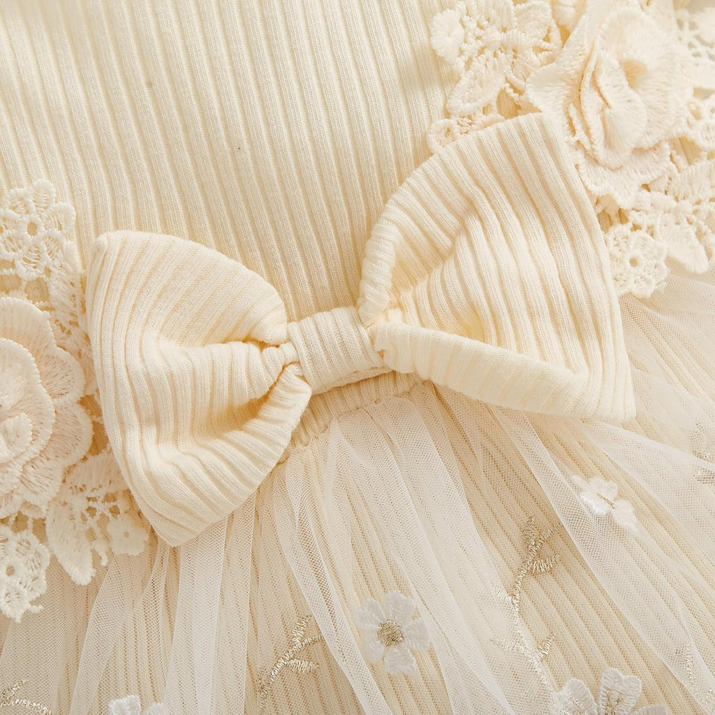 Baby Girl Romper Dress Baby Dress Romper Flowers Lace Infant Girl Spring Summer Clothes with Headband