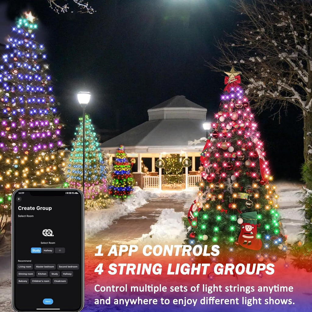 Smart Christmas Tree Lights 400 LED with APP & Remote Control
