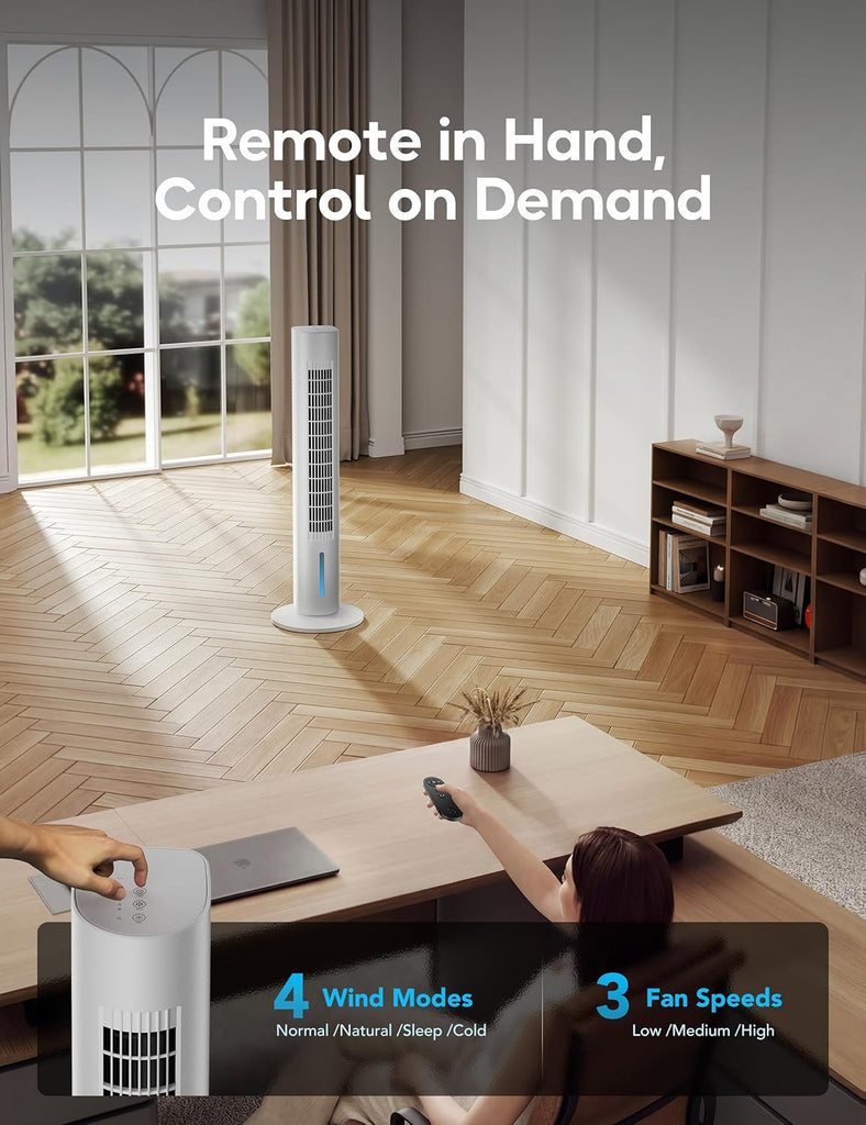 Windowless Portable Air Conditioner, 35.1" Evaporative Air Cooler for Room No Window, 7H Timer, 4 Modes