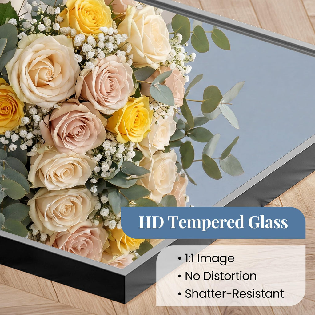 30"x36" Rectangle Wall Mirror, Bathroom Mirrors for Over Sink, Black