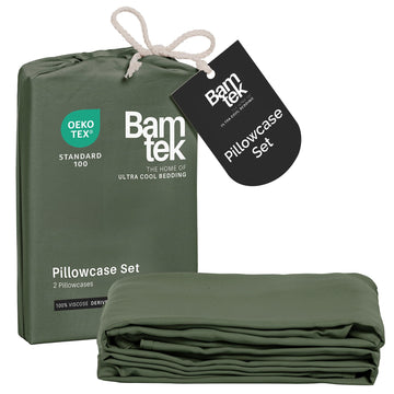 100% Viscose from Bamboo Pillowcase, Set of 2 King Pillow Cases