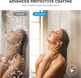 58-60" Wx72 H Frameless Reversible Single Sliding Shower Door, 1/4" Clear SGCC Tempered Glass