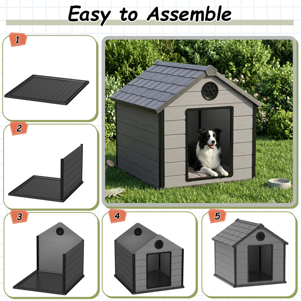 ExtraLargeWaterproofPlasticDogHouseforBigDogs