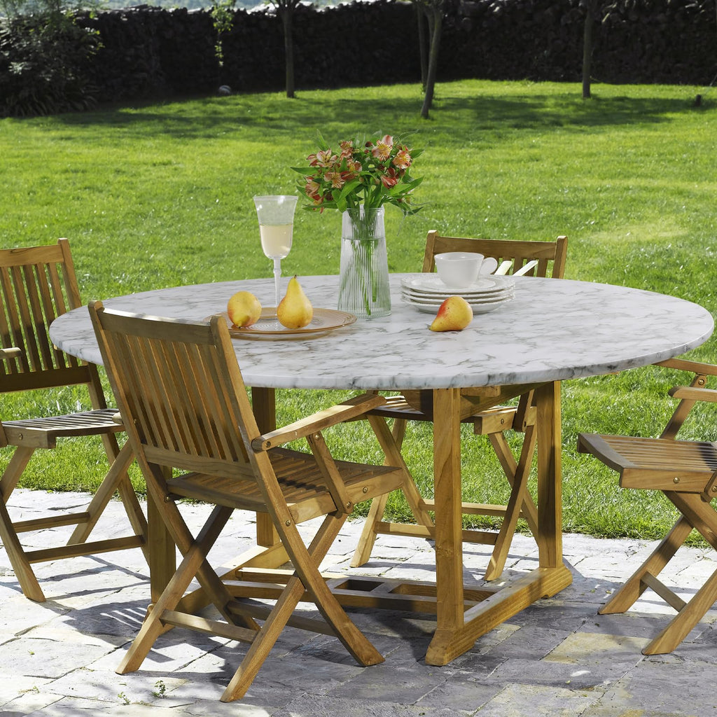 Round Fitted Vinyl Tablecloth with Elastic Edge 100% Waterproof