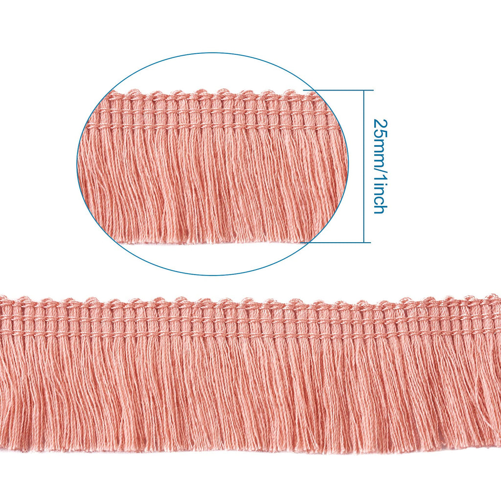 Fringe Trim Tassel - 27 Yards 1 Inch Polyester Lace Ribbon for Sewing, Clothing, Cushions, Pillows, Curtains, Home