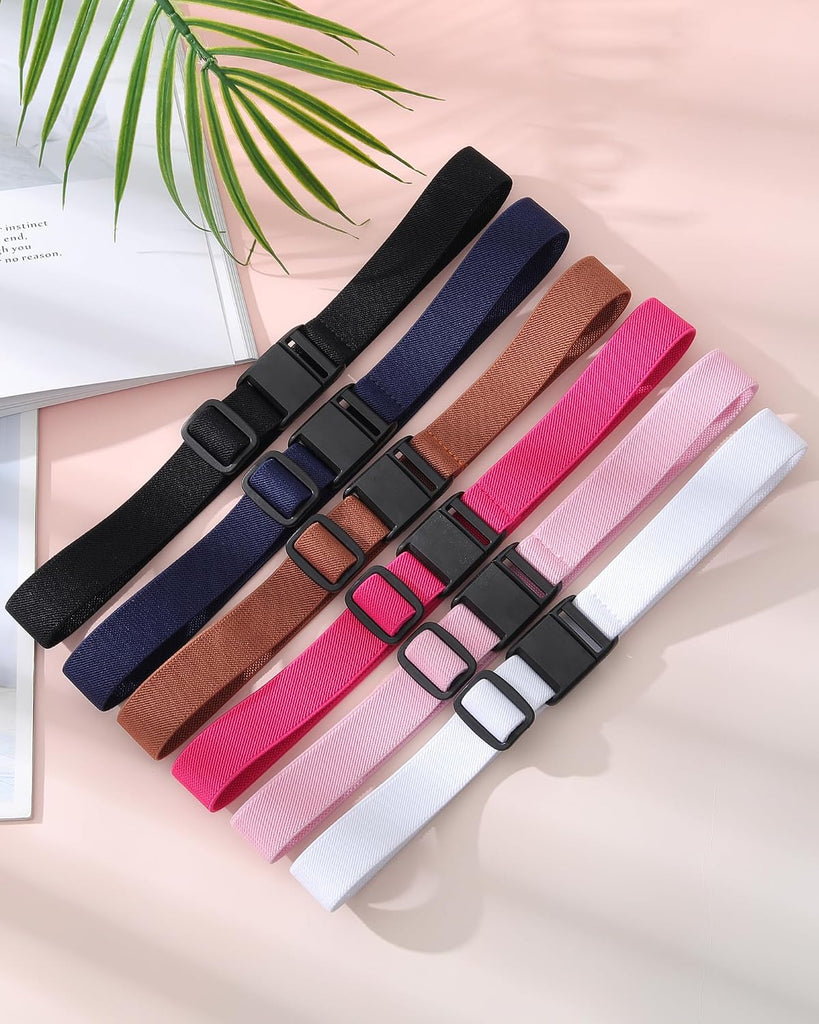 Kids Magnetic Belt for Girls - 3 Pack Toddler Boys Elastic Belt
