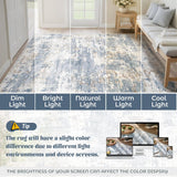 8x10 Area Rugs for Living Room, Washable Modern Abstract Large Area Rug Neutral Soft Non Slip Kids Rug Stain Resistant