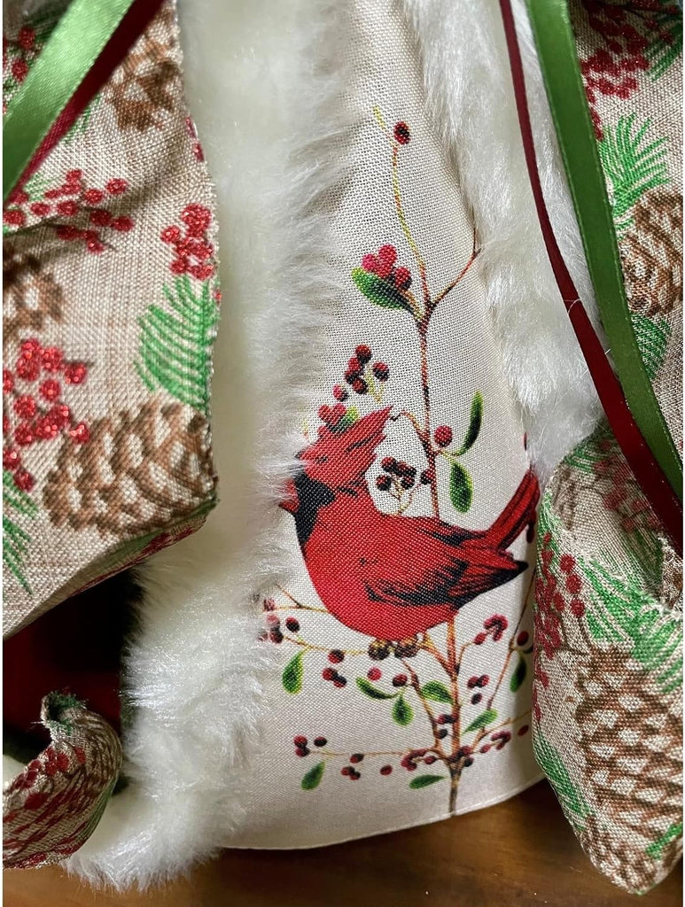 16" Cardinal Angel Tree Topper