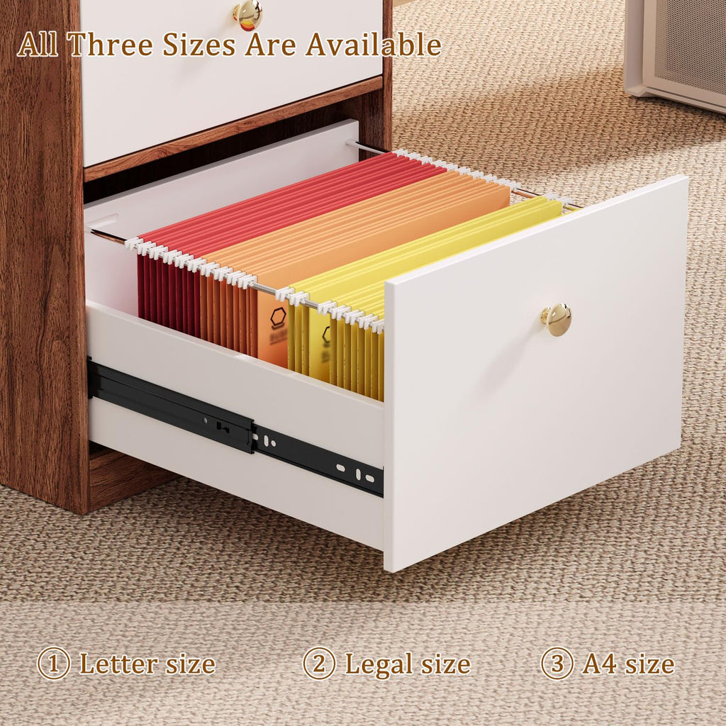 66" Farmhouse L Shaped Desk with 5 Drawers & File Drawers