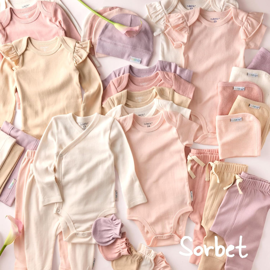 Avery Multipack Short Sleeve Bodysuits 100% Organic Cotton