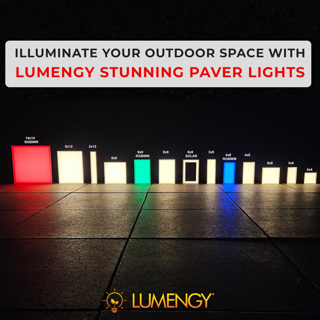 Paver Light 6X9 Inch (5.82 x 8.85 inches) 2700K, Brick Lighting for Pavers, Driveways, Pathways, Patios, Inground &