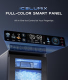 Smart Nugget Ice Maker Countertop, First Full-Color Smart Panel Ice Machine with APP Control, Double-Layer