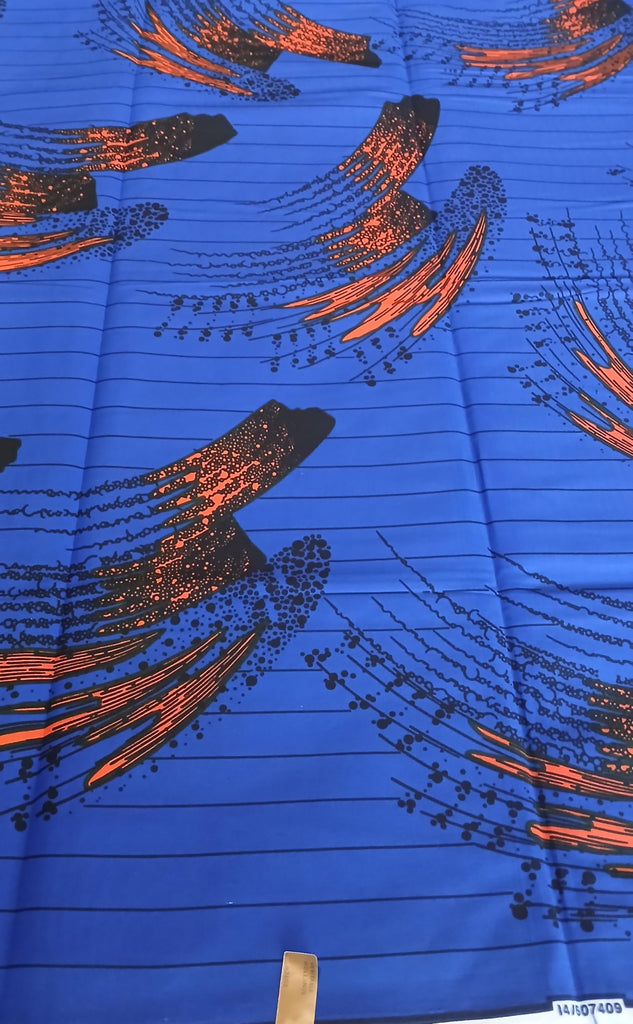 African Fabric Premium Ankara Wax Print Fabric Styles, 100% Cotton Textile, 6 Yards for Clothing, Sewing, Quilting