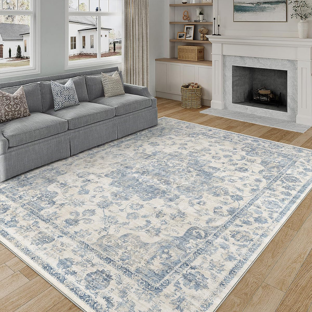 12x15 Blue Neutral Area Rug