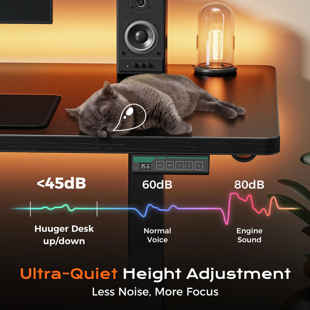 75 x 63 Inch L Shaped Standing Desk with Power Outlets
