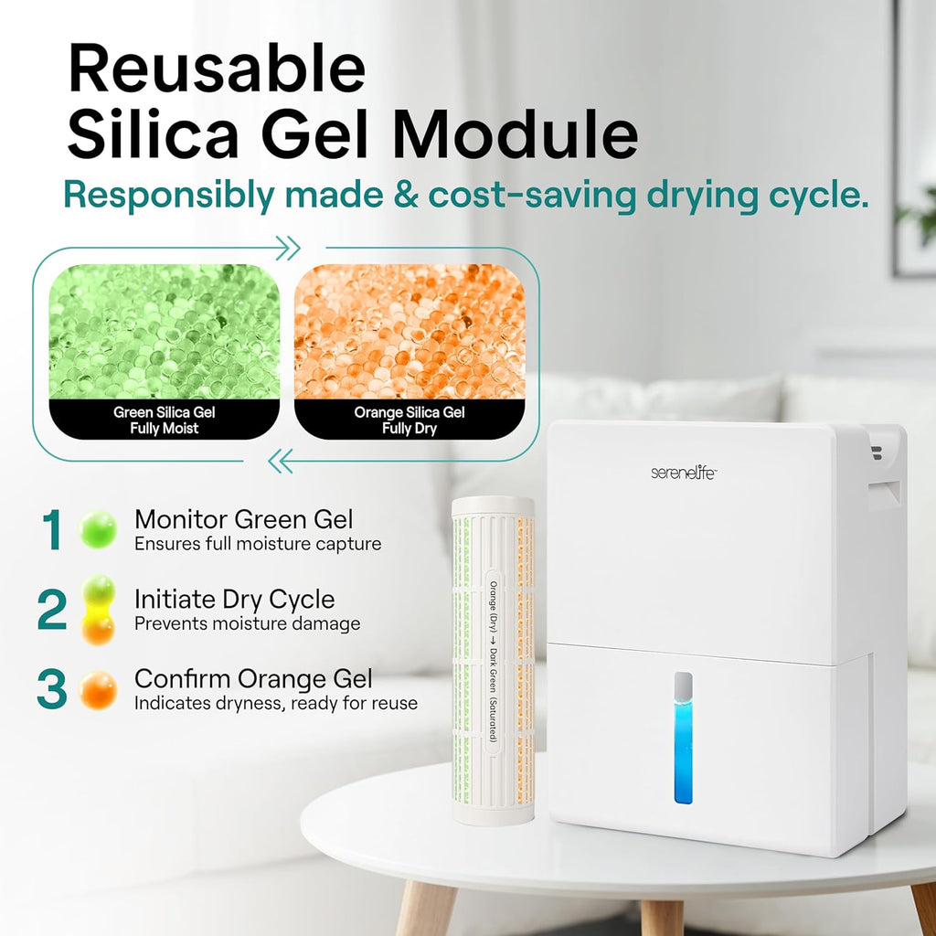 Dehumidifiers for Home, 91 Oz Quiet Dehumidifier for Bedroom, Bathroom, Basement with Removable Cylinder For Closet