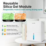Dehumidifiers for Home, 91 Oz Quiet Dehumidifier for Bedroom, Bathroom, Basement with Removable Cylinder For Closet