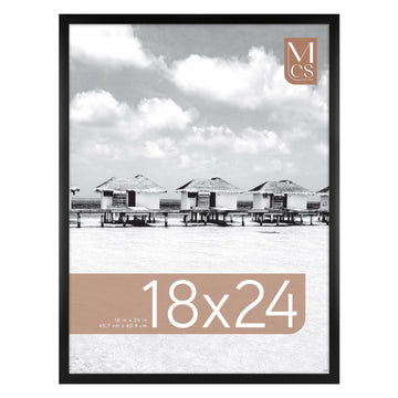 Foundation Poster Frame, 18x24, Black Traditional, 1-Pack