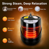 Portable Sauna for Home, Spacious Sauna Tent with 3.0L Fast-Heating Steamer Steamer & Ergonomic Chair for Full Body