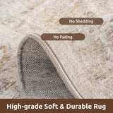 3X5 Area Rug-Soft Washable Vintage Throw Accent Rugs for Living Room, Entryway, Bedroom, Kitchen, Ba