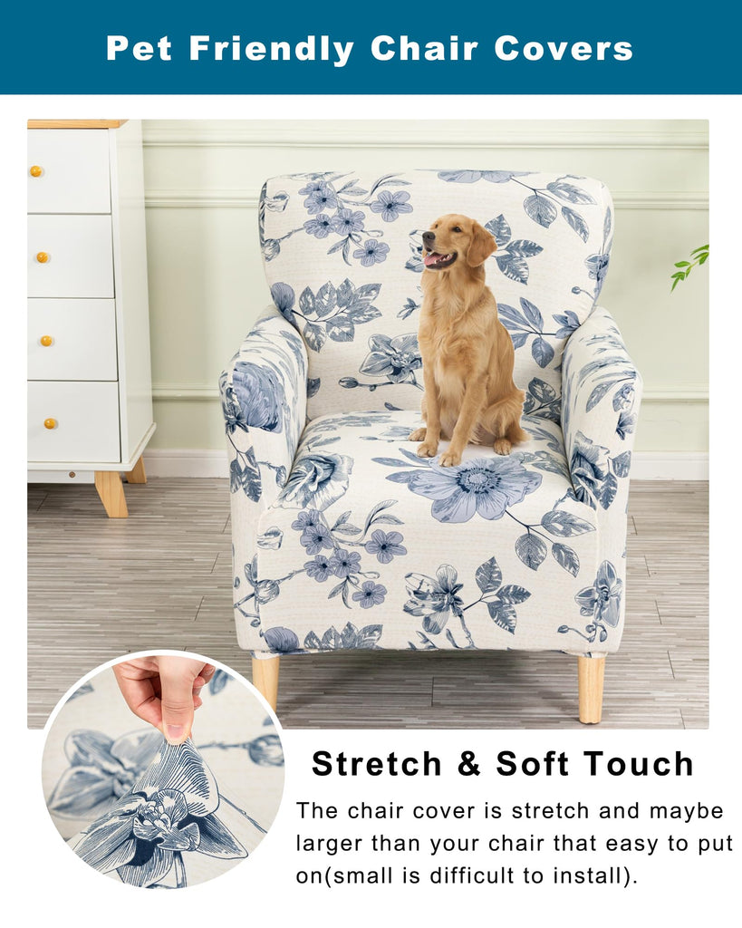 Stretch Accent Chair Covers Office, with Arms, B23