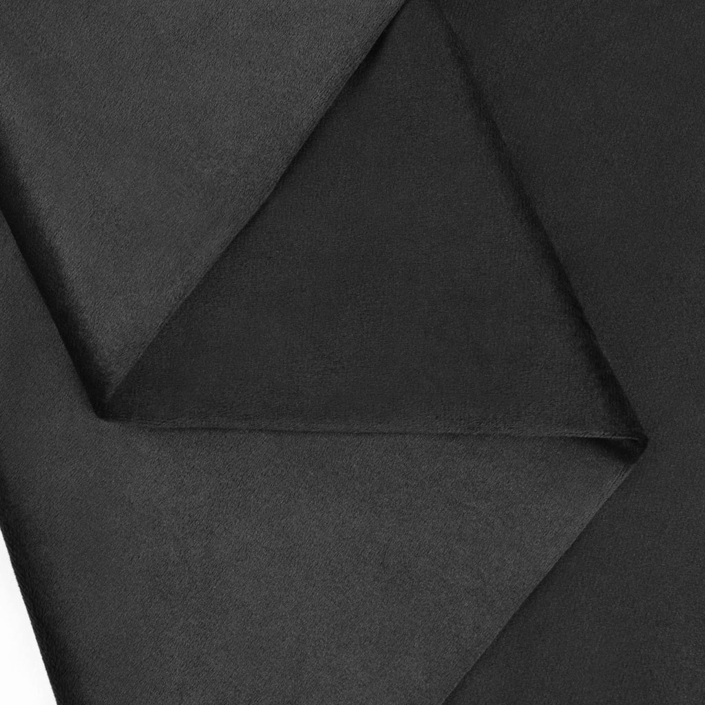 Velvet Upholstery Fabric, Black, 1 Yard, 58 inches Wide