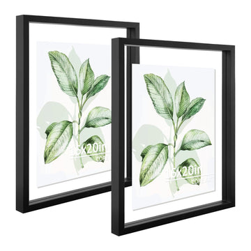 16x20 Floating Picture Frame 2 Pack, Black