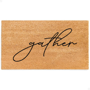 Door Mat - Welcome Mat for Front Door with Non-Slip Backing - Durable Coir Doormat - Perfect for Outside Entrance and