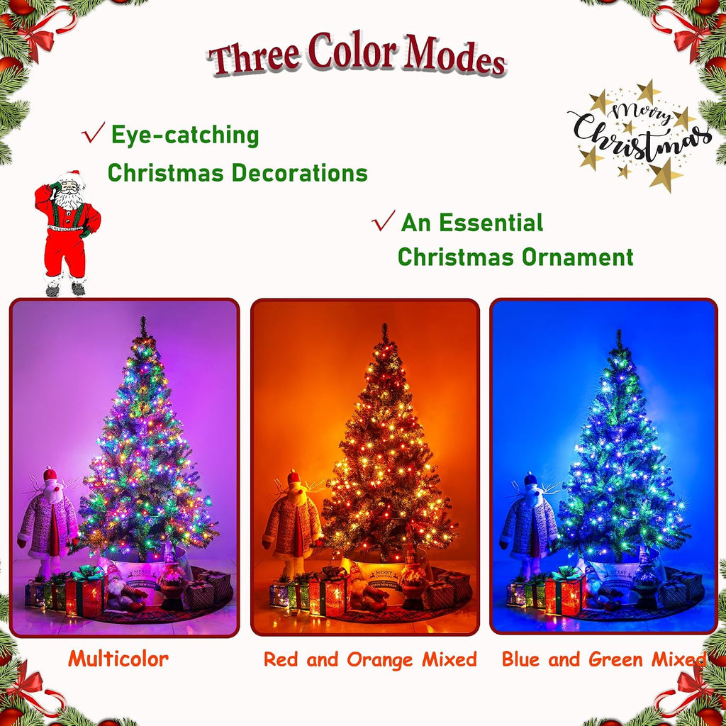 4Ft Premium Artificial Christmas Tree with 240 LED Multicolor