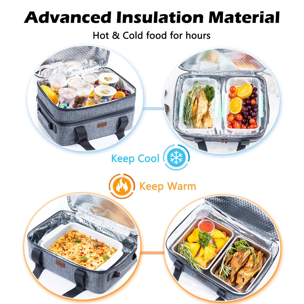 Expandable Insulated Casserole Carrier for 9" x 13" Baking Dish